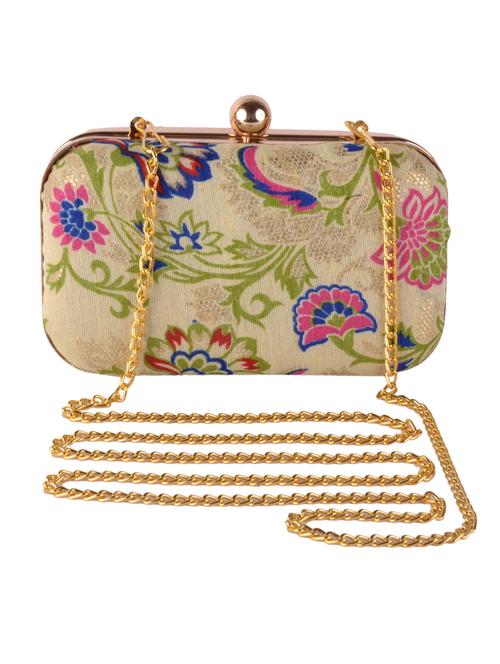 printed box clutch with detachable strap - 19489817 - Very Small Image - 1