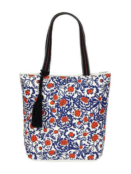 floral printed cotton regular tote - 19490025 - Very Small Image - 1