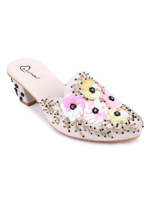 women embellished mules sandal - 19490328 - Very Small Image - 1