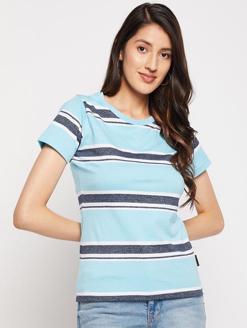 women's straight round neck top - 19490341 - Very Small Image - 1