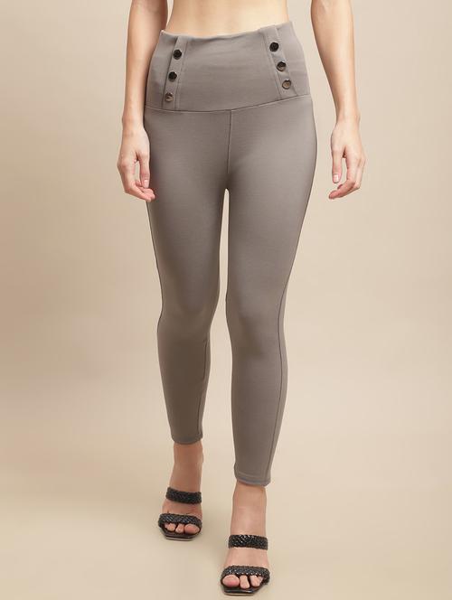 grey polyester jeggings - 19490450 - Very Small Image - 1