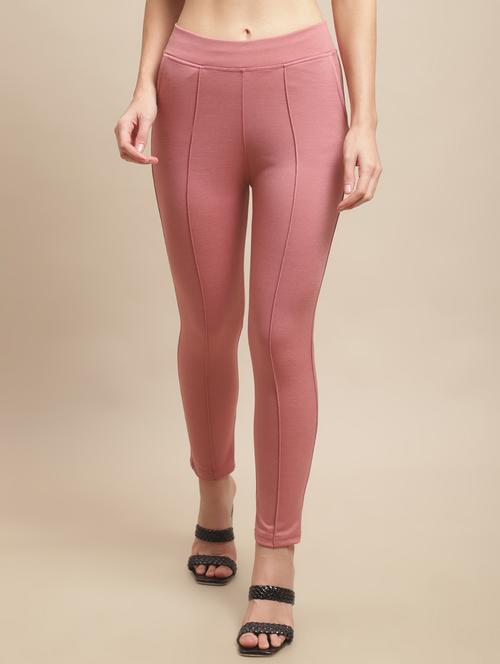 pink polyester jeggings - 19490471 - Very Small Image - 1