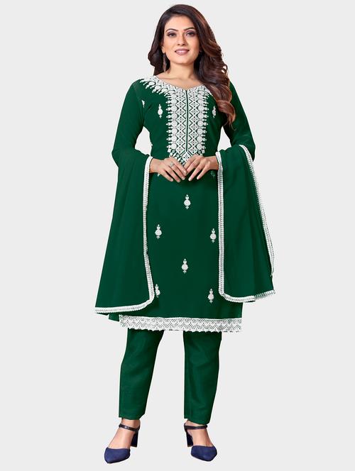 embroidered unstitched suit set - 19490522 - Very Small Image - 1