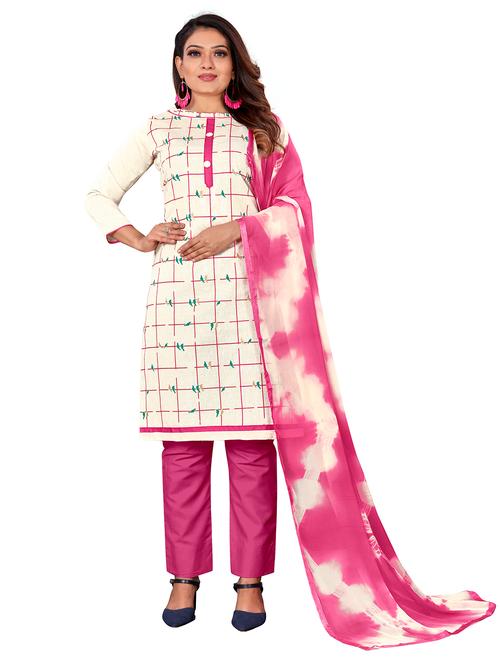 printed unstitched suit set - 19490613 - Very Small Image - 1