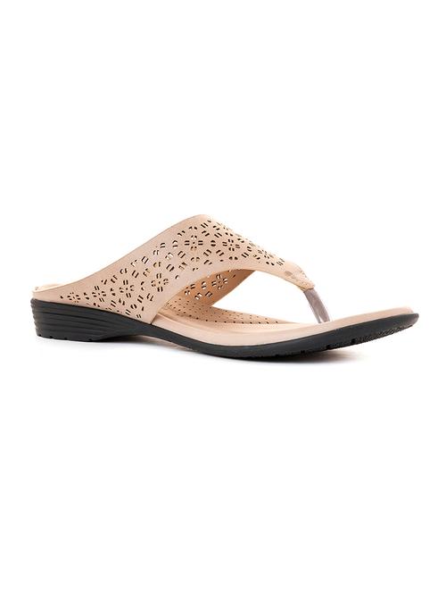 beige synthetic slip on sandals - 19490643 - Very Small Image - 1