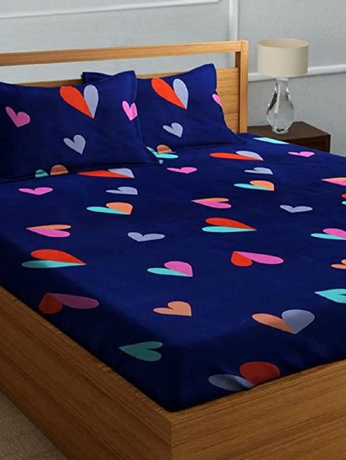 printed bed sheet with pillow cover - 19491201 - Very Small Image - 1