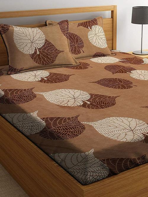 printed bed sheet with pillow cover - 19491204 - Very Small Image - 1