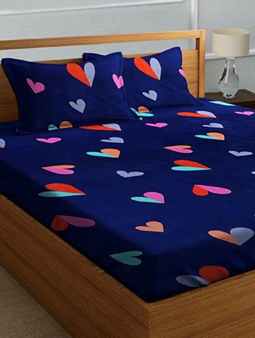 printed bed sheet with pillow cover - 19491338 - Very Small Image - 1