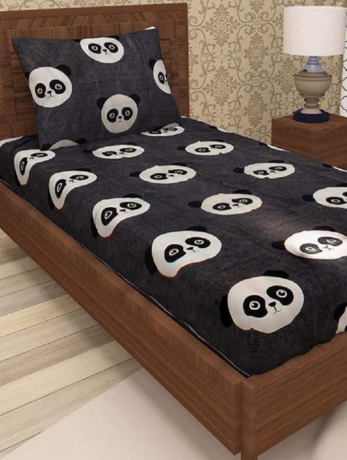 printed bed sheet with pillow cover - 19491379 - Very Small Image - 1