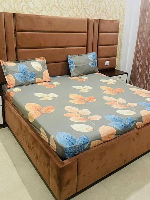 printed bed sheet with pillow cover - 19491399 - Very Small Image - 1