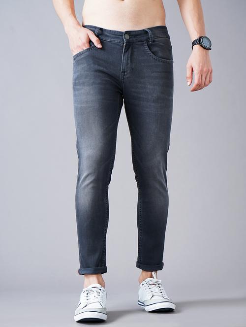 grey cotton jeans - 19491524 - Very Small Image - 1