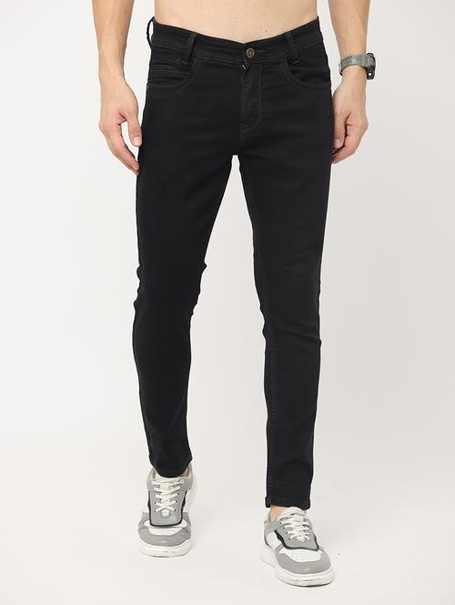 black cotton plain jean - 19491570 - Very Small Image - 1