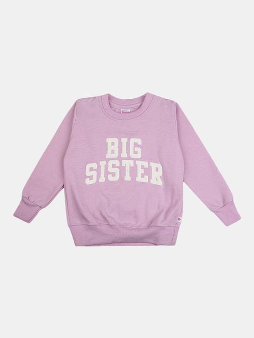 chest print round neck sweatshirt - 19491719 - Very Small Image - 1