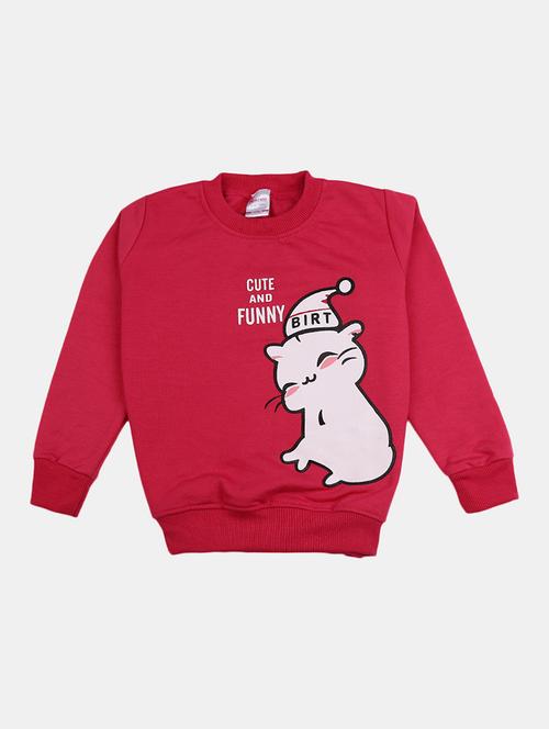 front print round neck sweatshirt - 19491750 - Very Small Image - 1