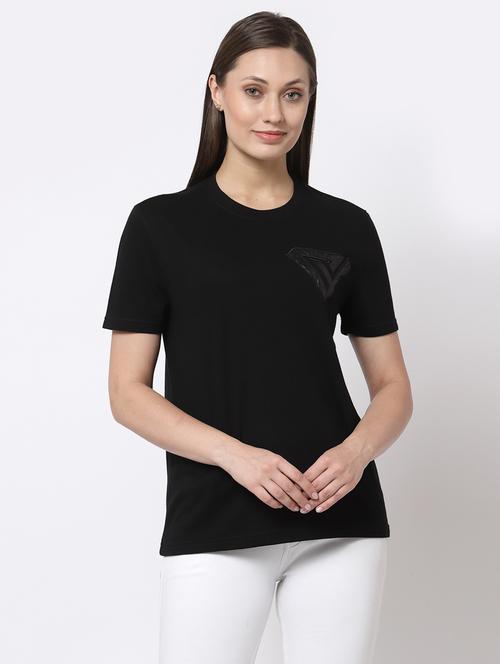 women's plain crew neck t-shirt - 19491779 - Very Small Image - 1