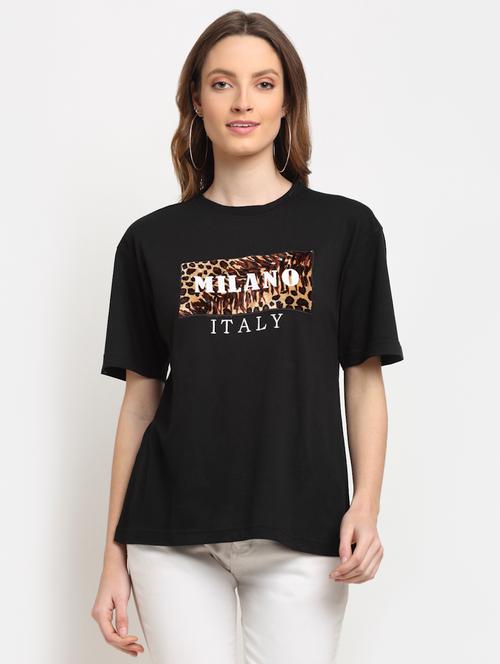 round neck printed regular tee - 19491798 - Very Small Image - 1
