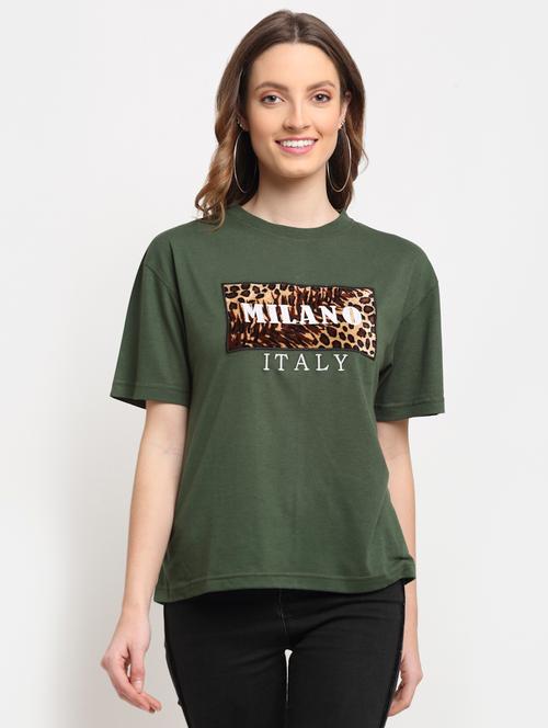 round neck printed regular tee - 19491799 - Very Small Image - 1