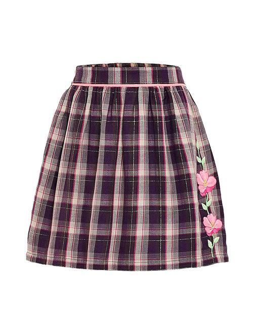 kids girl checkered skirt - 19491820 - Very Small Image - 1