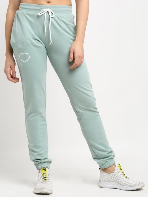 mid rise solid track pant - 19491878 - Very Small Image - 1