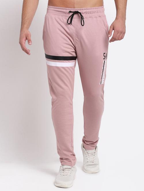 club york men's mauve printed track pant - 19491922 - Very Small Image - 1