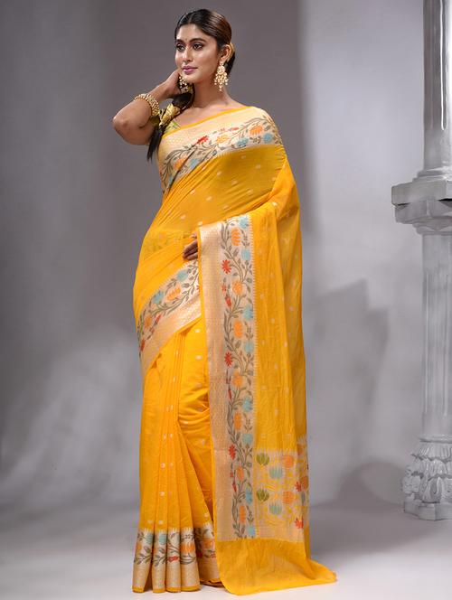 self design banarasi saree - 19492117 - Very Small Image - 1