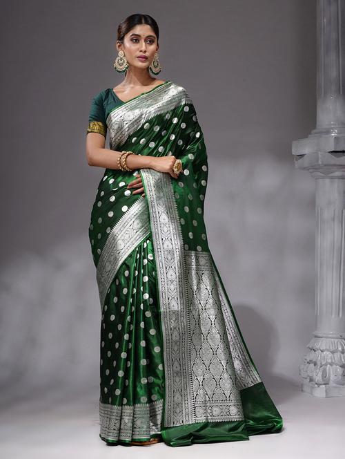 self design banarasi saree - 19492141 - Very Small Image - 1