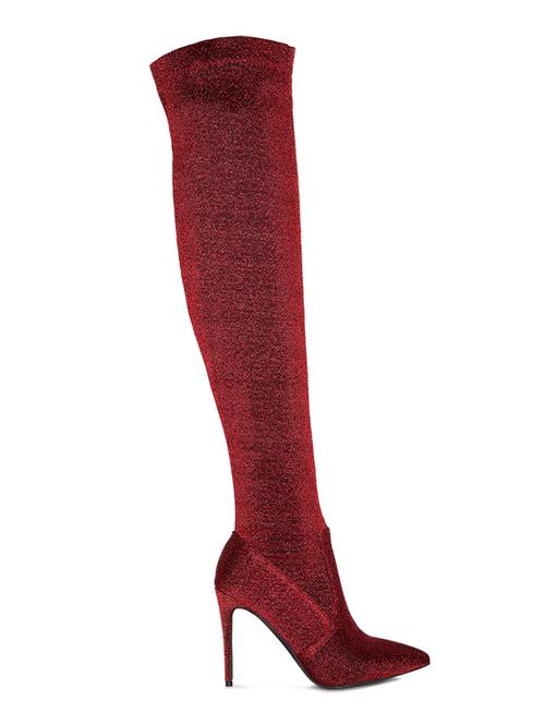 red knee length boot - 19492308 - Very Small Image - 1