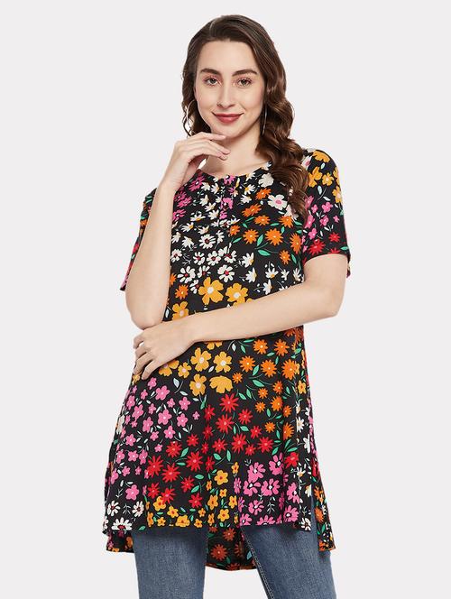 multi coloured printed tunic - 19492319 - Very Small Image - 1
