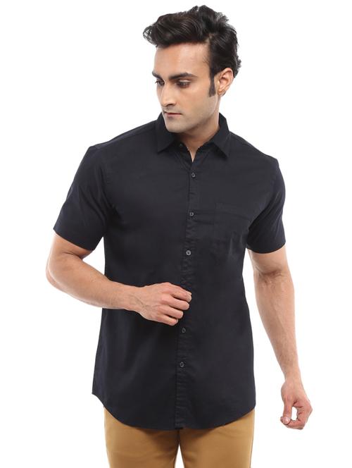 mens solid casual shirt - 19492330 - Very Small Image - 1