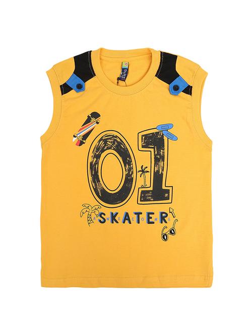 yellow cotton vest - 19492411 - Very Small Image - 1