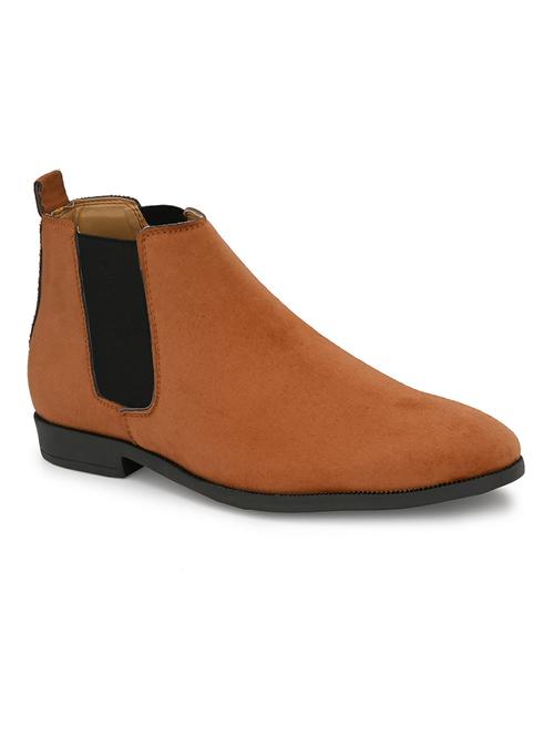 tan suede slip on boots - 19492424 - Very Small Image - 1