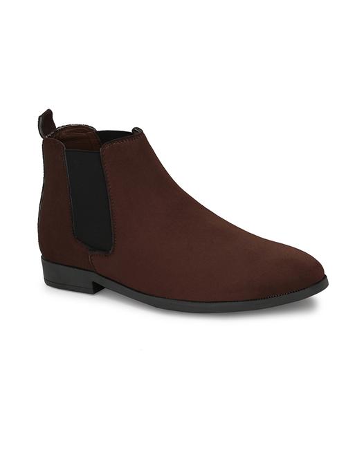 brown suede slip on boots - 19492425 - Very Small Image - 1