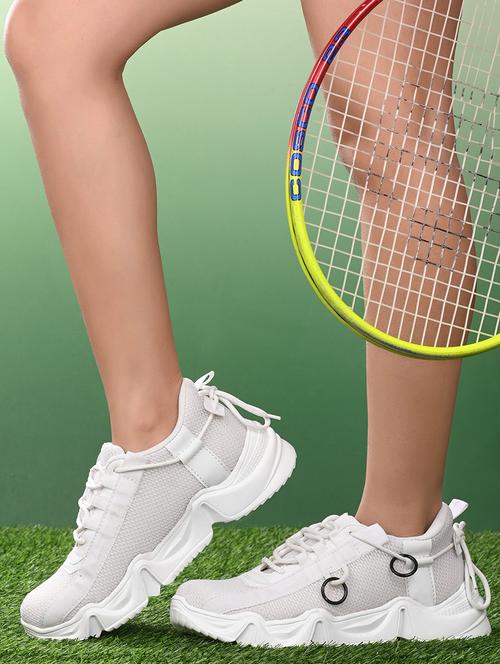 white mesh sport shoes - 19492516 - Very Small Image - 1