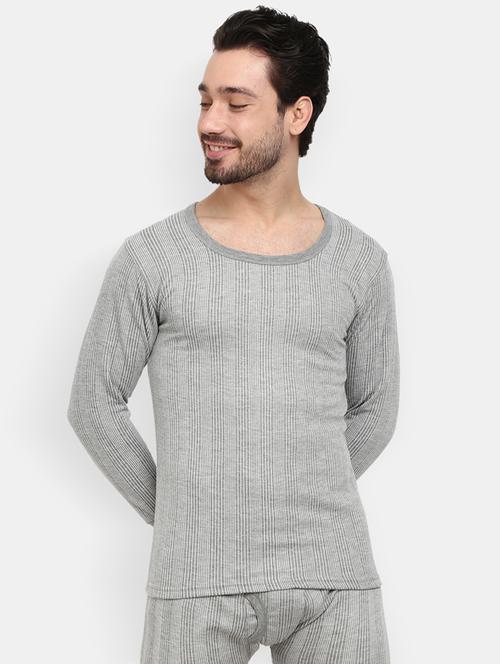 grey cotton thermal top - 19493165 - Very Small Image - 1