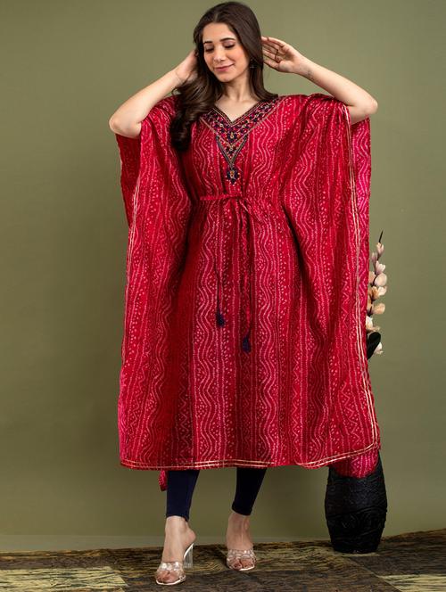women printed kaftan - 19493478 - Very Small Image - 1