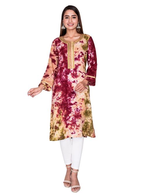 women self design straight kurta - 19493583 - Very Small Image - 1