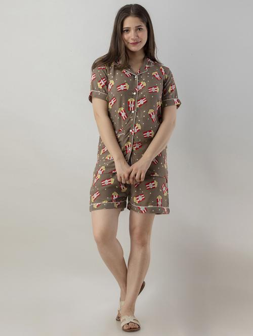 women cotton night suit set - 19493647 - Very Small Image - 1
