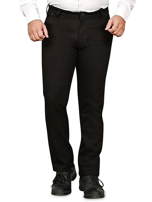 brown cotton flat front formal trouser - 19494938 - Very Small Image - 1