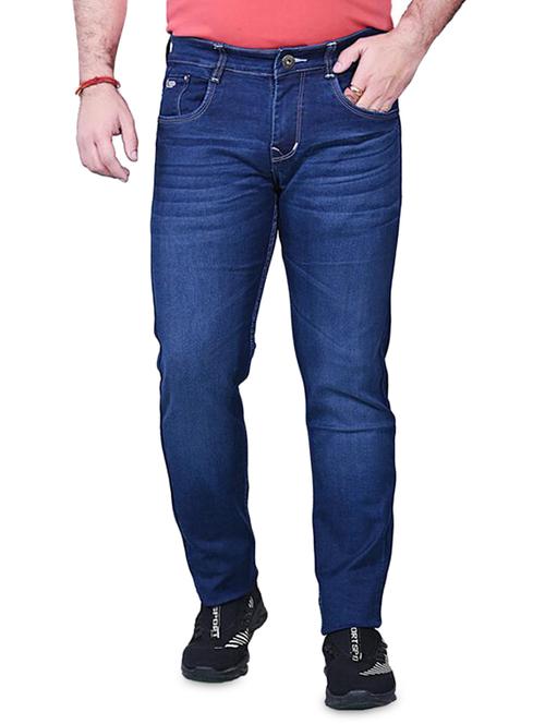 blue cotton blend light washed jean - 19494988 - Very Small Image - 1