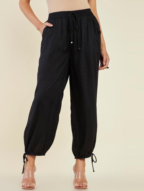 rayon solid palazzo - 19495166 - Very Small Image - 1