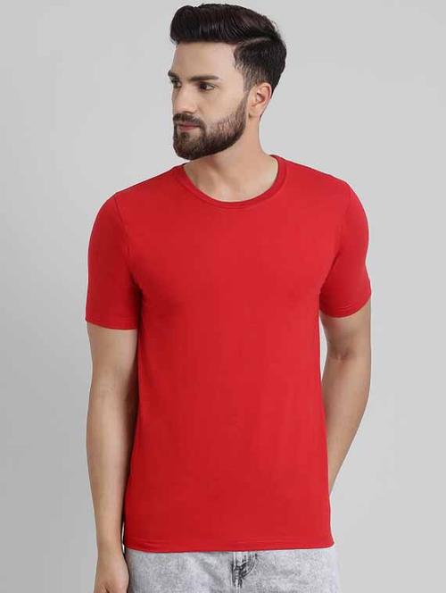 round neck solid regular t-shirt - 19495376 - Very Small Image - 1