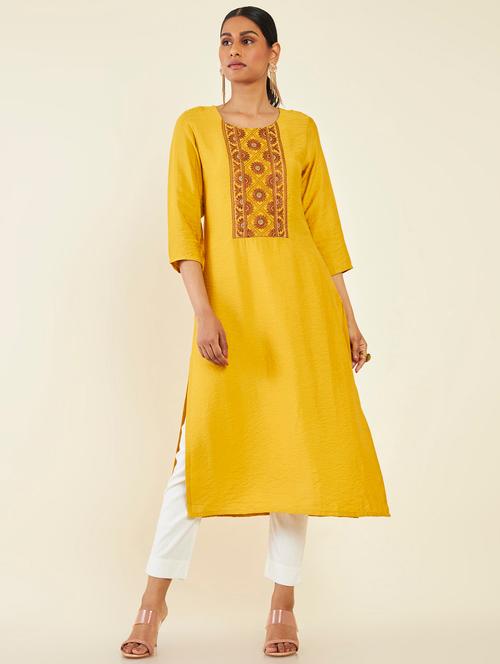women's straight kurta - 19496427 - Very Small Image - 1