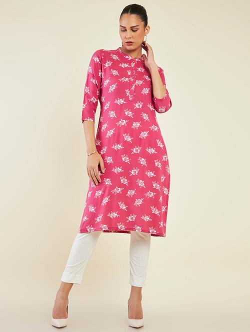 women's straight kurta - 19496447 - Very Small Image - 1