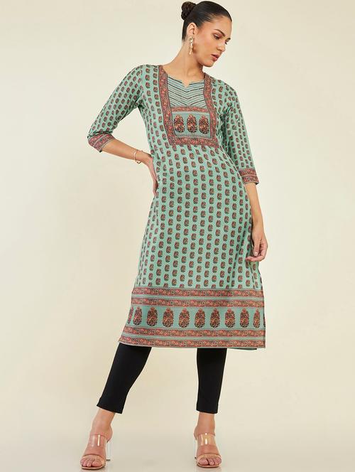 women's a-line kurta - 19496469 - Very Small Image - 1