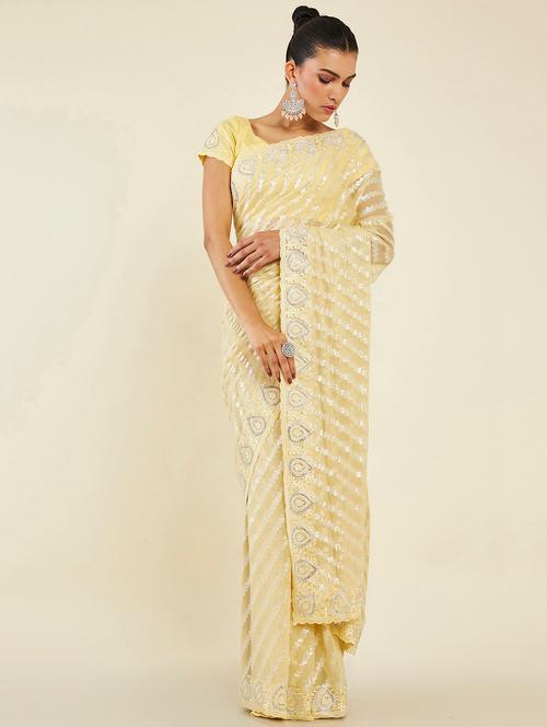 women's embroidered saree - 19496508 - Very Small Image - 1