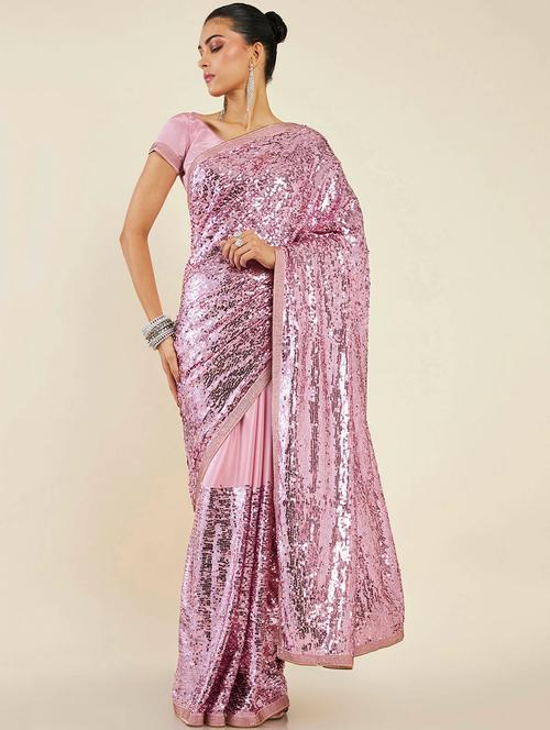 women's embellished saree - 19496522 - Very Small Image - 1