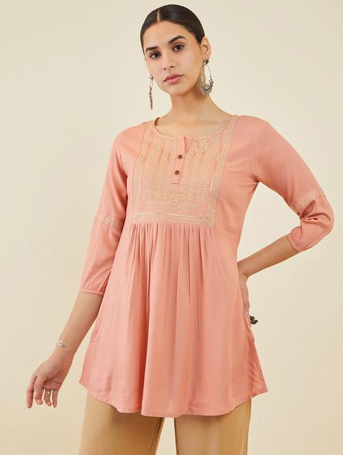 women embroidered regular tunic - 19496700 - Very Small Image - 1