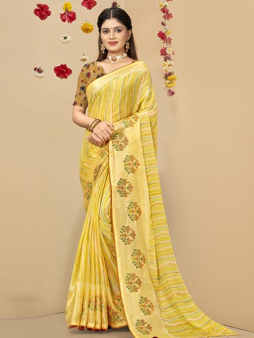 self design printed saree - 19497051 - Very Small Image - 1