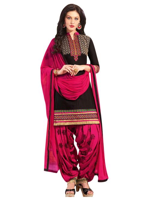 embroidered unstitched patiyala suit set - 19497215 - Very Small Image - 1