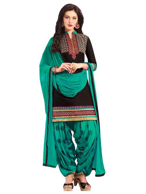 embroidered unstitched patiyala suit set - 19497216 - Very Small Image - 1